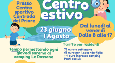Locandina centro estivo Farini Locandina centro estivo Farini